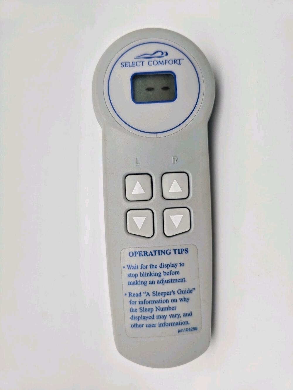 Select Comfort Bed Remote Air Inflator, Wireless UFCS3 LPM-1000E Working